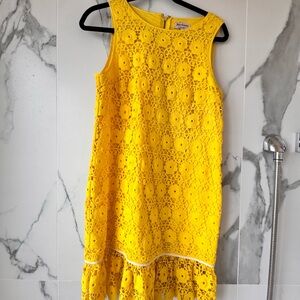 Juicy Couture Yellow Crochet Dress
